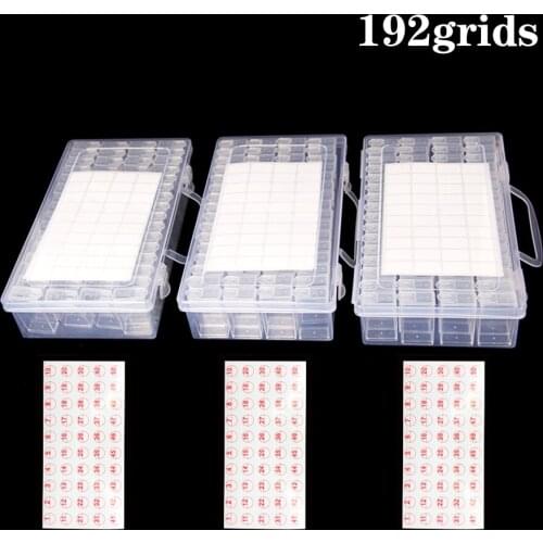 3pack 64 grids 5D Diamond Painting Kit Embroidery Moasic Storge Box Diamond Jewlery Sewing Nail Container Accessories Organizer