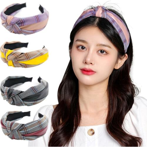 Popular Women Top Knot Headband Stunning Print Cloth Hairband Hair Hoop for Girls Head Wraps Headwear Accessories