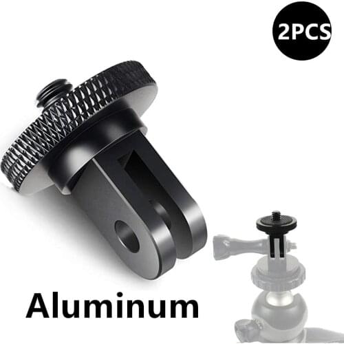 Suitable for gopro hero3/4/ small ant adapter tripod mini adapter seat aluminumalloy 1/4 adapter Sjcam M10 Xiaomi 4K accessories
