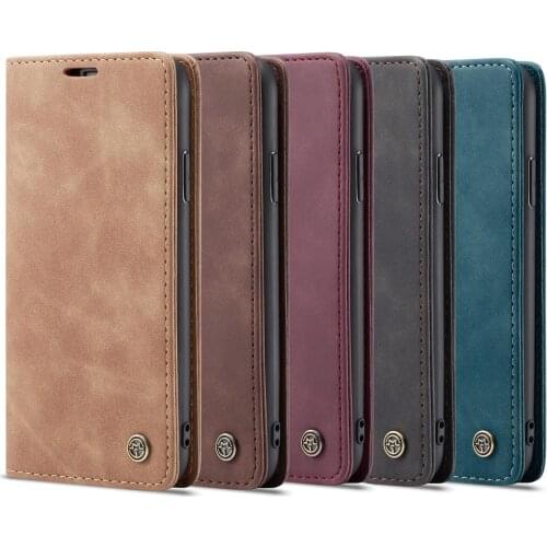 Shockproof Card Bag Cover Magnetic Flip Soft Leather Case For iPhone 12 11 Pro Max X Xr Xs Max 7 8 Plus 6 6s Plus SE 2020 12Mini