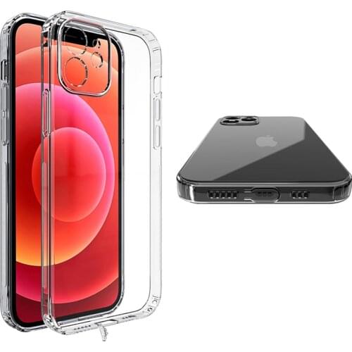 Transparent Soft Silicone Camera Lens Protective Case For Iphone 12 Pro Max 12Mini 11 No-Slip Edge Cover With Dustproof Plug