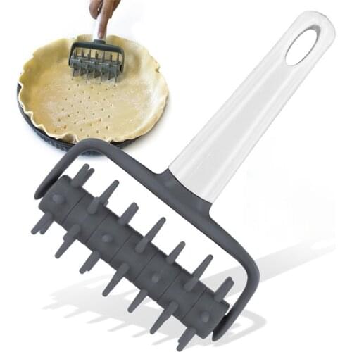 Pizza Cookies Dough Needle Wheel Roller Cutter Bread Hole Punch Baking Tool Pizza Cookies Dough Roller Pastry Pie Wheels Cutter