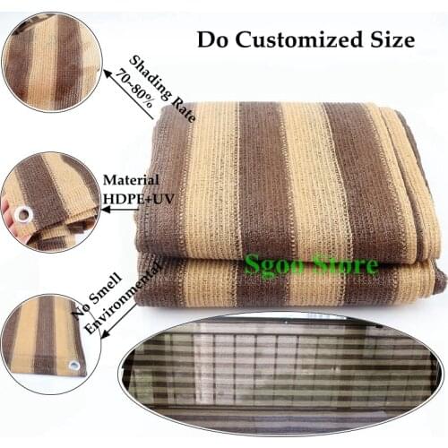 Sunshade Net HDPE Anti-UV Balcony Sun-proof Safety Net Garden Succulent Plant Greenhouse Sun Shading Net Swimming Pool Cover