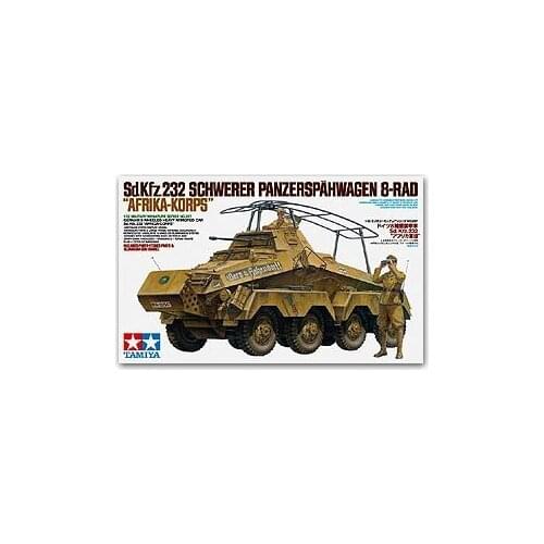 TAMIYA 1/35 scale models 35297 Sd.Kfz.232 Remote Armored Reconnaissance Car "African Legion"