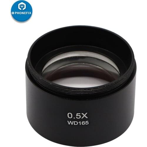 0.5X 0.7X 2.0X Barlow Objective Lens Barlow Lens for Microscope Auxiliary increasing working distance to 30MM 120MM 165MM