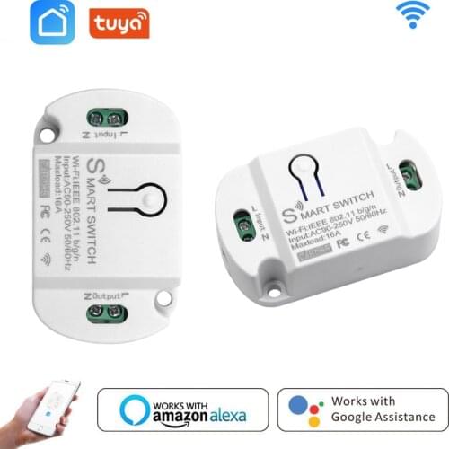 WiFi Smart Light Switch Tuya/Smart Life APP Wireless WiFi Smart Breaker LED Light Remote Control With Alexa Google Smart Home