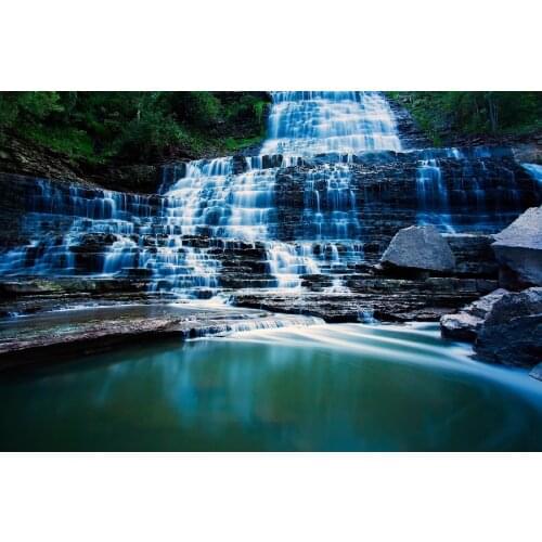 Water Landscapes Forests Canada Waterfalls Ontario Scenery Landscape Fabric Silk Poster Print Home Decoration B0722-48