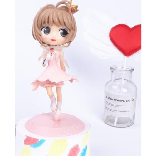 Japan Anime Cardcaptor Sakura Stand Model Toys KINOMOTO SAKURA Stand Figure Decoration Toys Cosplay Action Figure Christmas gift
