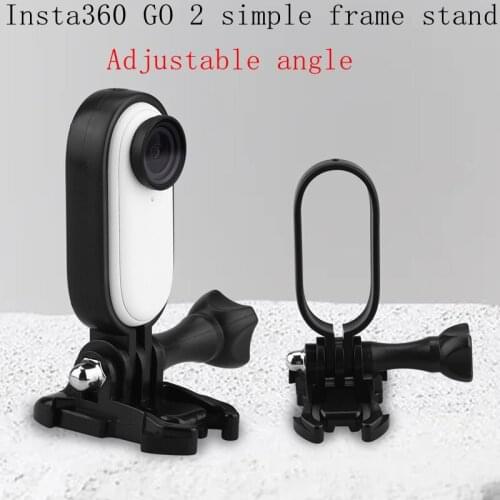 Camera Protective Frame For Insta360 GO2 Border Protector Case Adjustable Stand Angle Bracket Stabilizer Action Camera Accessory