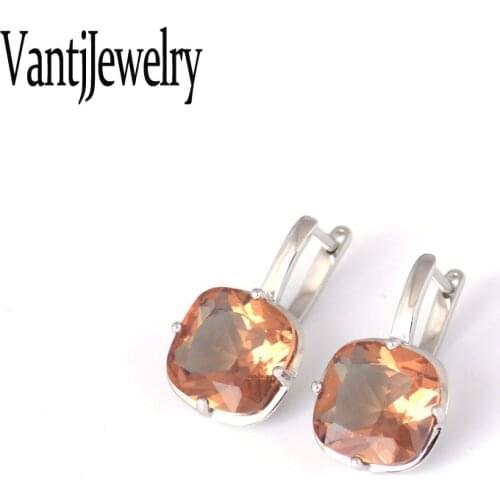 Zultanit Earring Sterling 925 Silver Created Gemstone Stone Change Color for Woman Lady Party Birthday Fine Jewelry Gift Box