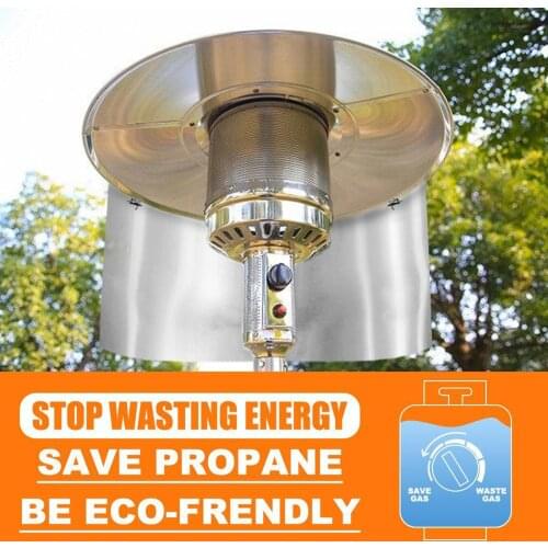 1pcs Patio Heater Reflector Shield Heat Focusing Reflector Save Propane & Natural Gas