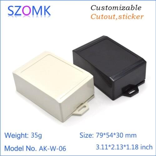 1 piece 79*54*30mm szomk abs alarm access control housing plastic enclosure for electronics circuit board small plastic casing