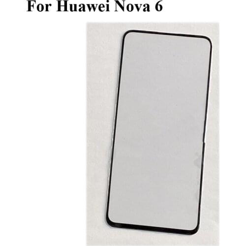 2pcs for Huawei Nova 6 Outer Glass Lens touchscreen Touch screen Outer Screen for Huawei Nova 6 Nova6 Glass Cover without flex