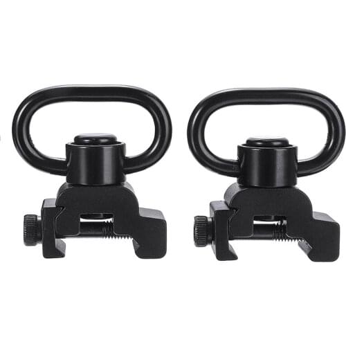 2pcs 20mm Sling Swivel Quick Release Detach QD Attachment Point Rail Mount Adapter Clip Car Accessories