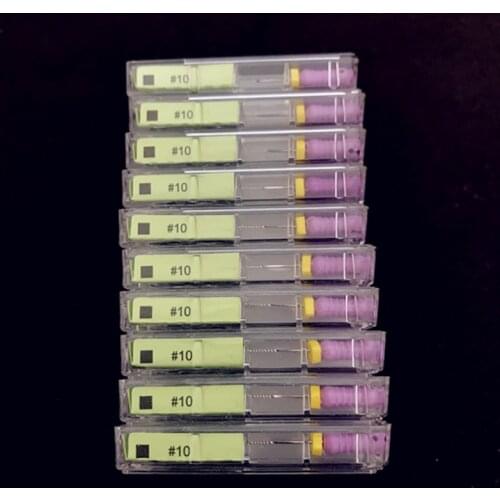 20 Packs Dental K-Files 25mm #10 Stainless Steel Endo Root Canal Hand Files