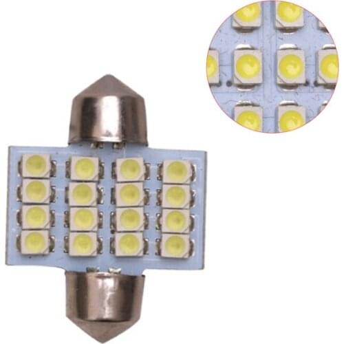 20x16LEDs RV Dome Light Truck License Plate Light Car Door LampTrailer Interior Reading Lamp RV Accessories 12V White Universal