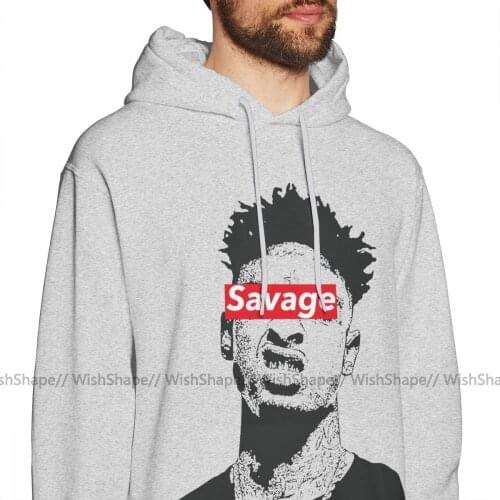 21 Savage Hoodie 21 Savage Hoodies Long Sleeve Cotton Pullover Hoodie Purple XL Popular Warm Loose Men Hoodies