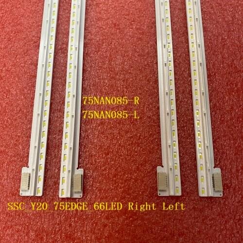 4 PCS/set 66LED 410mm LED backlight strip for LG SSC_Y20_75EDGE_66LED Right Left 75NAN085-R L A042B55RZ56