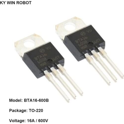 5pcs BTA16-600B BTA16-600 BTA16 Triacs 16 Amp 600 Volt TO-220 molewei new original