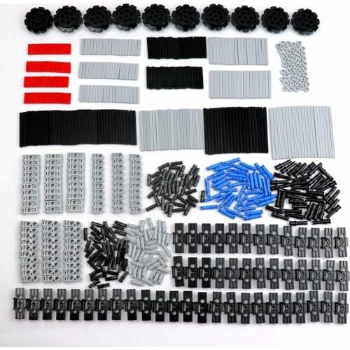 700pcs/lot Bulk Technical Building Blocks Technik Axle Connector Adapter MOC Tank Excavator Parts Boys Toys DIY Kits Replacement