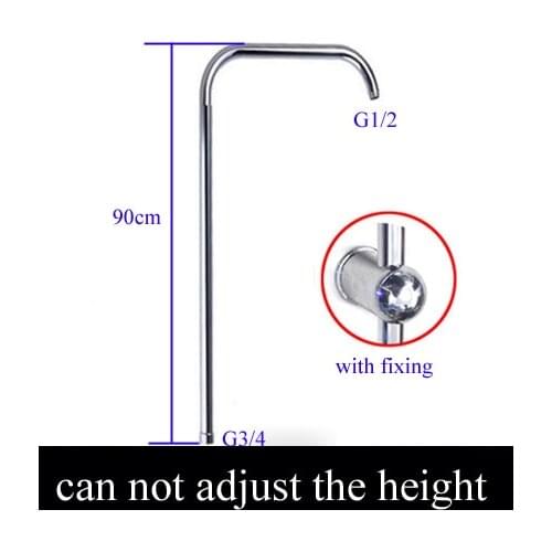 90cm stainless steel shower rod, shower kits, bent pipe for hotel school baths withing fixing
