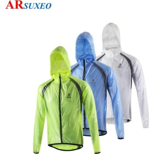ARSUXEO Winter Outdoor Sports ropa ciclismo Waterproof Windproof Pack Rain Cycling Bike Bicycle Running Jacket Coat Jersey