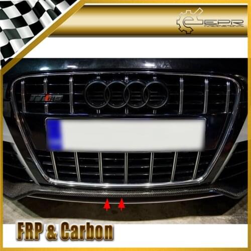 Car Accessories For Audi TT 2009 MK2 TTRS (Type 8J) OEM Carbon Fiber Front Lip Glossy Finish Bumper Splitter Racing Body Kit