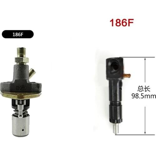 Free shipping 186F injection pump and nozzle together injector pump and nozzle sell suit for kipor kama diesel engine