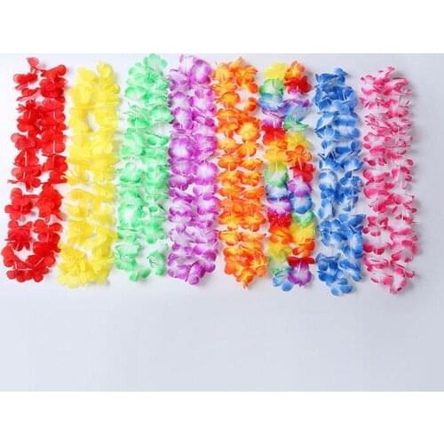 Hawaiian Garland Flower Wreath Party Decoration Wedding Birthday Christmas Supplies W9460