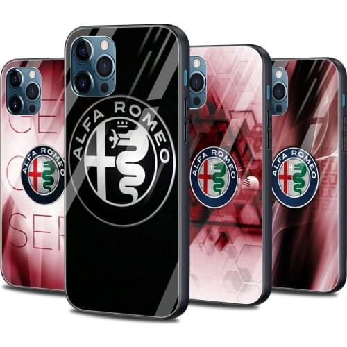 Alfa romeo giulietta Italy Car Phone case For iphone 13 12 11 mini xs max xR x 8 7 6s plus SE Bumper glass Fundas caso