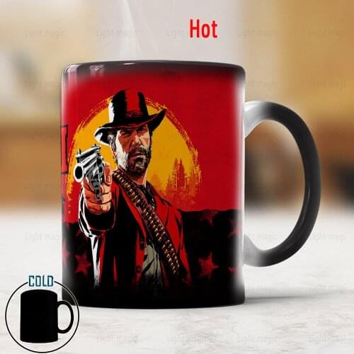 Red Dead:Redemption Mug creative coffee mugs color changing game mug best Gift for your frineds drop shipping