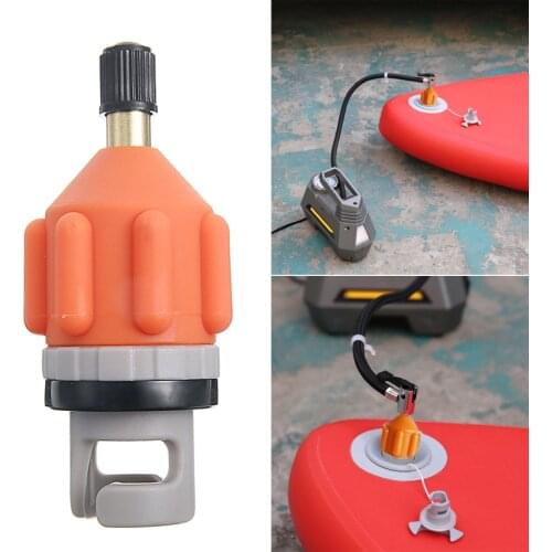 Inflatable Boat Dinghy Air Valve Adaptor SUP Paddle Board Pump Converter Assault Boat Inflation Conversion Adapters Nylon