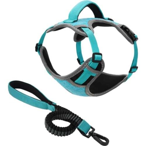 Dog traction chest strap medium-sized large dog walking dog leash golden retriever labrador vest type adult dog leash