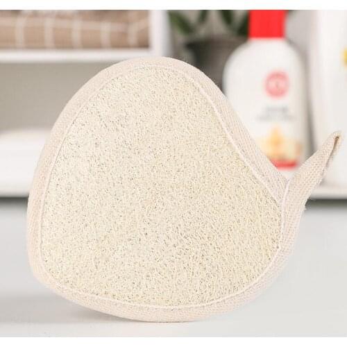 Heart Shape Luffa Brush Natural Bath Shower Sponge Loofah Spa Exfoliator Pad Body Cleaning Accessories LX9458