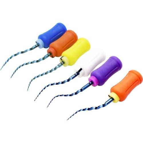 Dental instrument super file blue handuse niti heat activation flexible engine files blue for root canal dentist tool material