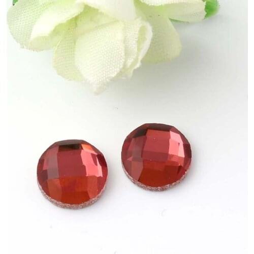 Rhinestones Glass Loose Diamante Round Glue-on DIY Rhinestones For Clothes Crystal Applique for crafts Strass Hotfix Rhinestones