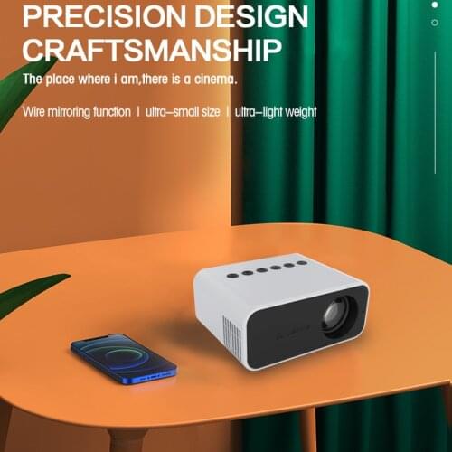 Salange YT500 Mini Projector Led Home Theater Video Beamer Supports 1080P USB Audio Portable Home Media Player Kids Gift