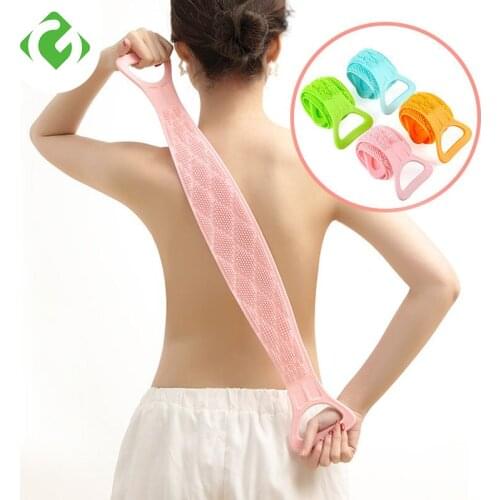 Magic Silicone Brushes Bath Towels Rubbing Back Mud Peeling Body Massage Shower Extended Scrubber Skin Clean Brushes Bathroom