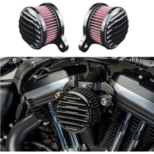 Air Filter CNC Cut Aluminum Fence Style Cleaner Intake System Kit for Harley Sportster Iron 883 XL883 XL1200 48 72 1991-2021