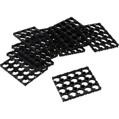 10PC 18650 Battery 4x5 Cell Spacer Radiating Shell Plastic Holder Bracket 18.4mm