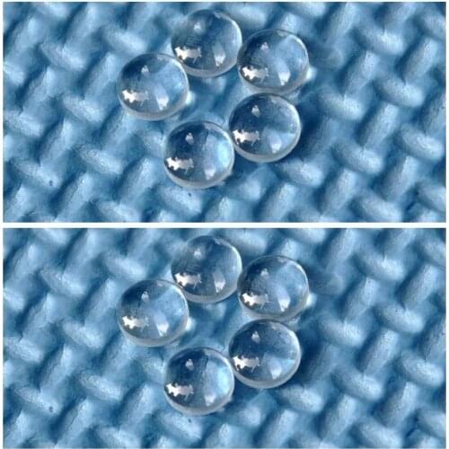 10pcs 532nm Green Laser Dot Focus Lens Collimator Collimating Mirror 5mm Diameter Flat Convex