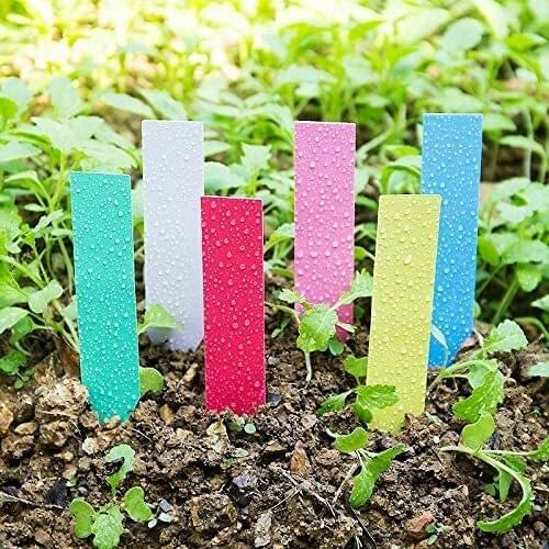100pcs Plastic Plant Tags Garden Plant Labels Nursery Markers Flower Pots Seedling Labels Tray Mark Tools Garden Accessories