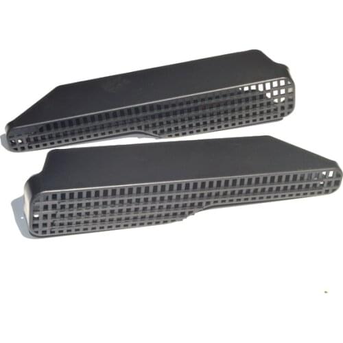 2pcs Car Under Seat Air Conditioner Outlet Cover Vent Frame Sticker For Volkswagen 2011-2017 Touareg Interior Accessories