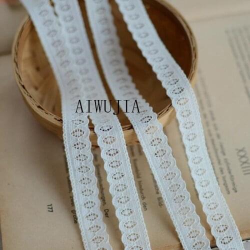 20Yards Beige Stretch Lace Trim Neckline Lace Trims Trimmings Embroidery Home Garden Decoration YYN614