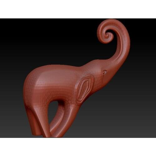 3D model for cnc or 3D printers in STL file format -Little elephant 3D STL File