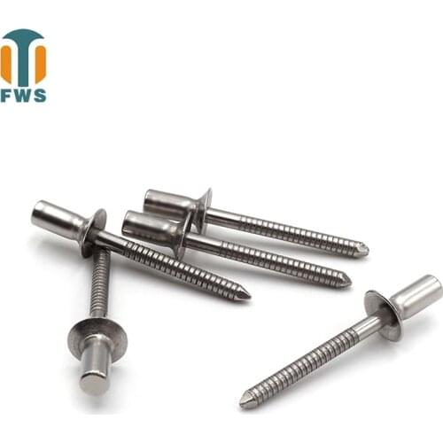 50PCS M4.8*(6-30) mm stainless steel countersunk head closed type Mandrel Blind Rivet Nail Pop Rivets for Furniture Car Aircraft