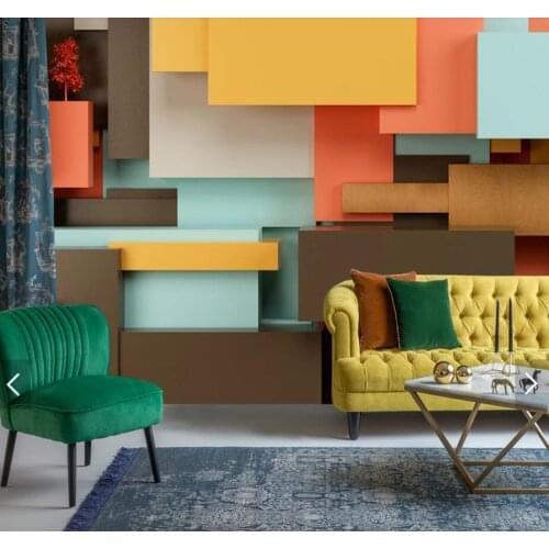 Abstract Stereo Wall Mural Photo Wallpaper Mural for Living Room TV Sofa Backdrop Wall Paper Modern Home Decor Room Murals