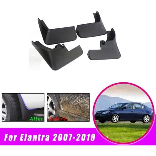 Car Mud Flaps Mudguards For Hyundai Elantra 2007-2009 2010 Front Rear Splash Mudguards Car Fender Styling Fittings Accessorie