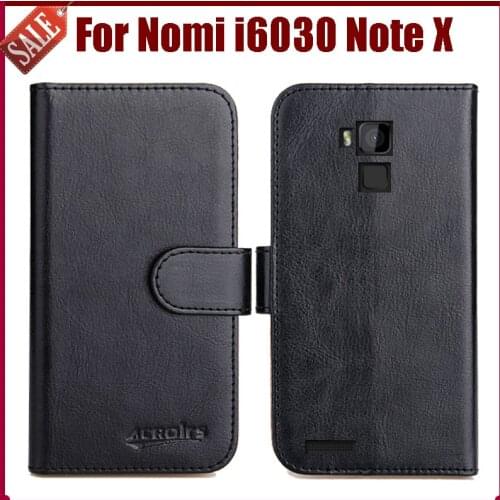 Hot Sale! Nomi i6030 Note X Case New Arrival 6 Colors High Quality Flip Leather Protective Cover For Nomi i6030 Note X Case