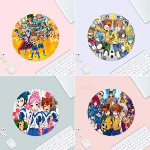 Anime Inazuma Eleven Beautiful Anime Mouse Mat Mice Retail Small Rubber Mousepad Desk Table Protect Game Office Work Round